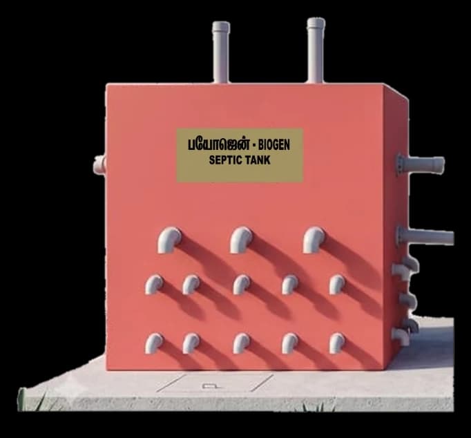BioGen 2600 tank, 2600 litres, up to 6 users